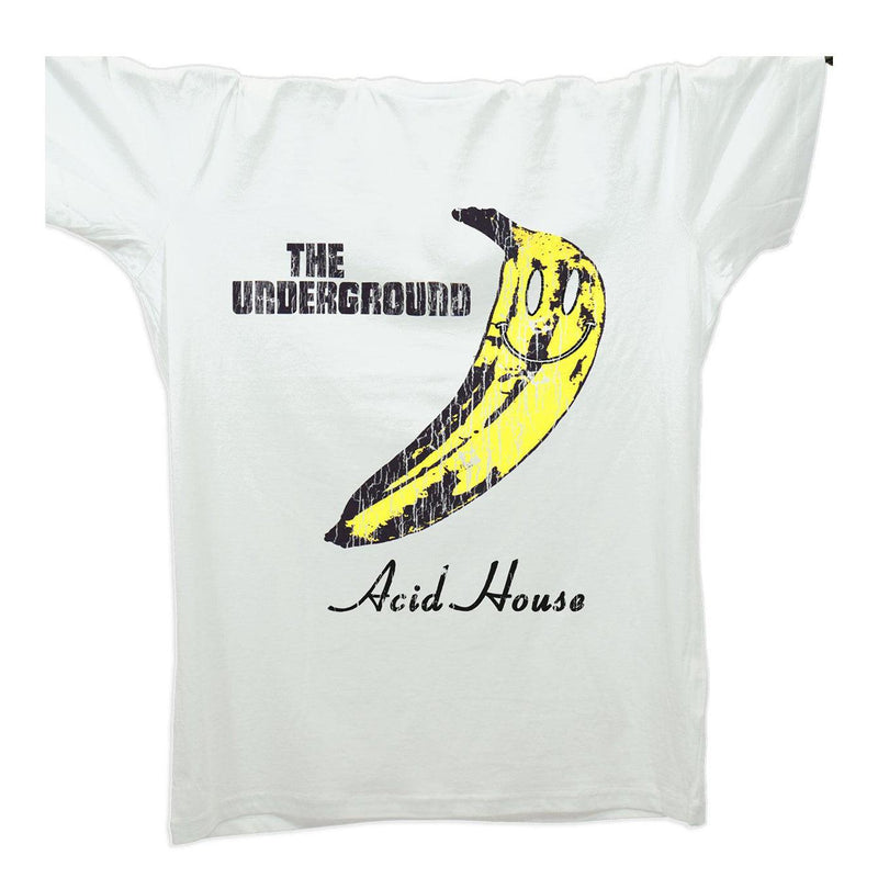 Smiler Underground Velvet T-Shirt / White