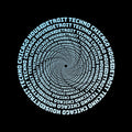 Spiral Detroit Techno Chicago House T-Shirt / Black