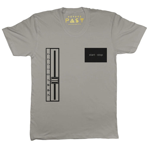 Start Stop Turntable T-Shirt / Grey