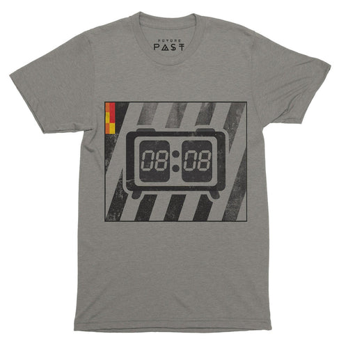 Techno 808 LCD Clock T-Shirt / Grey