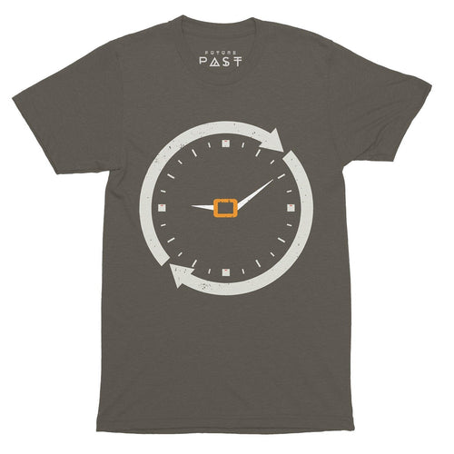 Techno 9:09 Clock T-Shirt / Khaki