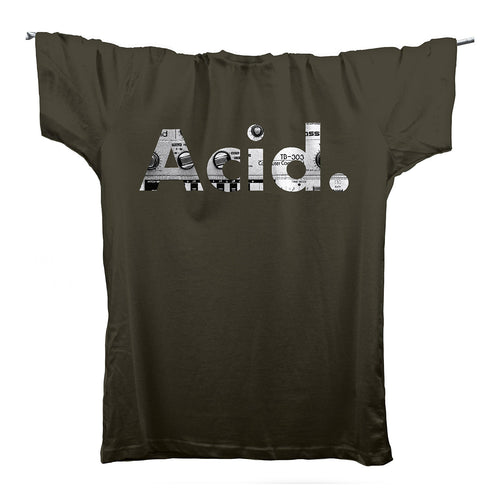 Techno Acid 303 House T-Shirt / Khaki