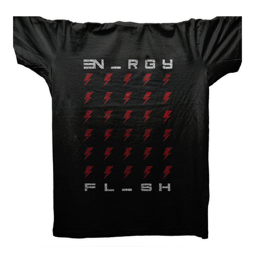 Techno Flash Of Energy T-Shirt / Black