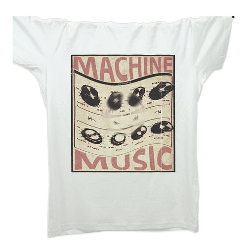 Techno Machine Music T-Shirt / White