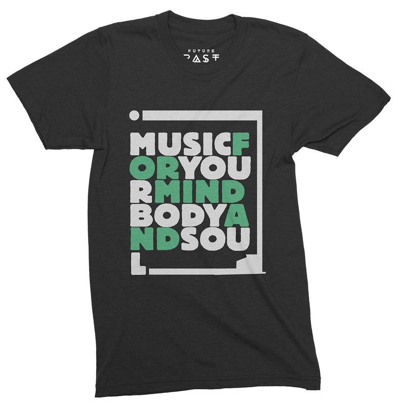 Techno Music For Your Mind T-Shirt / Black