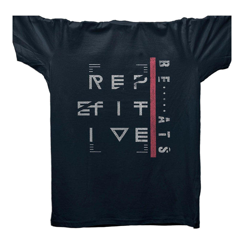 Techno Repetitive Beats T-Shirt / Navy
