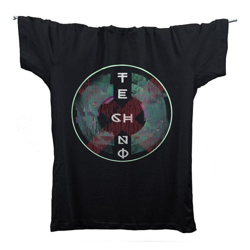 Techno Soul Circle T-Shirt / Black