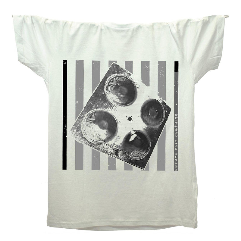 Techno Speaker Stack T-Shirt / White