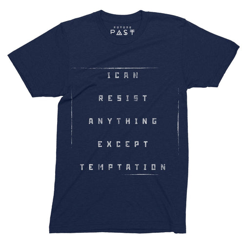Temptation Oscar Wilde T-Shirt / Navy