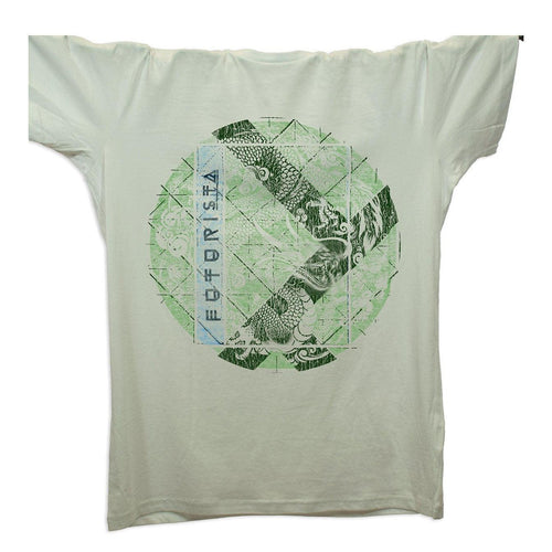 The Dragon Enters Futurista T-Shirt / Grey