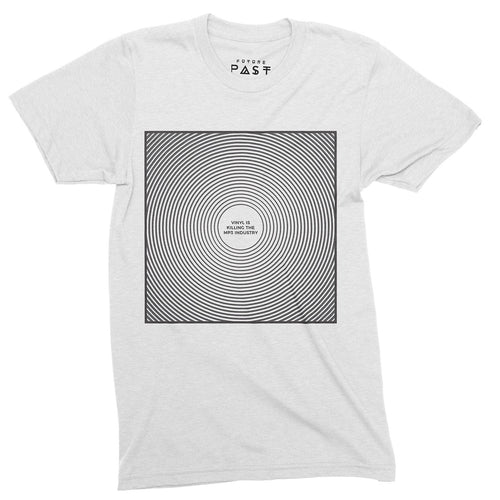 Vinyl Is Killing MP3 T-Shirt / White
