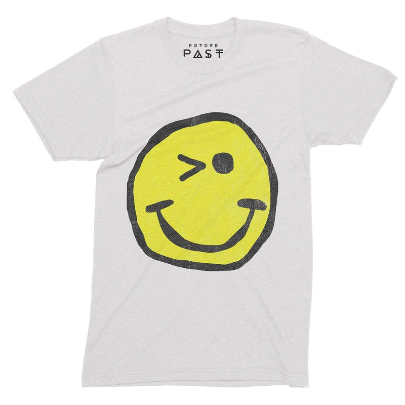 Winking Smiler Loves Acid House T-Shirt / White