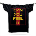 Acid House Can You Feel It T-Shirt / Organic Black