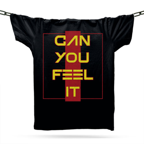 Acid House Can You Feel It T-Shirt / Organic Black