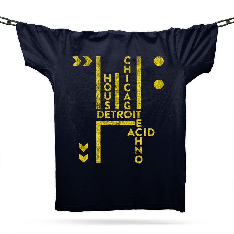 Acid House Techno Movement T-Shirt / Black