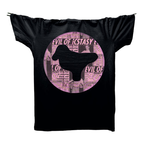 Acid House Bird Remix T-Shirt / Black