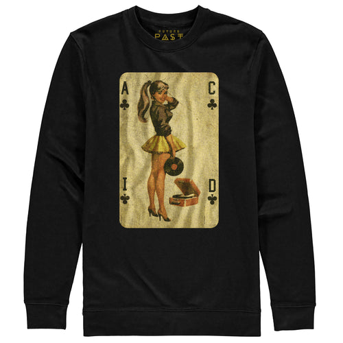 Acid Pin-Up Girl Premium Sweatshirt / Black