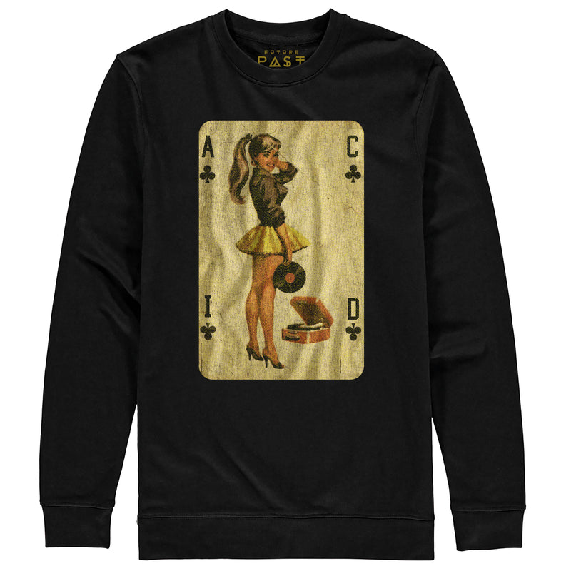 Acid Pin-Up Girl Premium Sweatshirt / Black