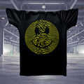 Acid House Rave Old Skool Pulsar Smiley T-Shirt Organic / Black