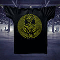 Acid House Rave Old Skool Pulsar Smiley T-Shirt Organic / Black